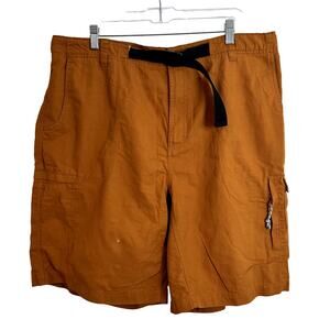 Columbia Cargo Shorts Mens Size XL Dark Orange Black Hiking Outdoor Fishing 10"